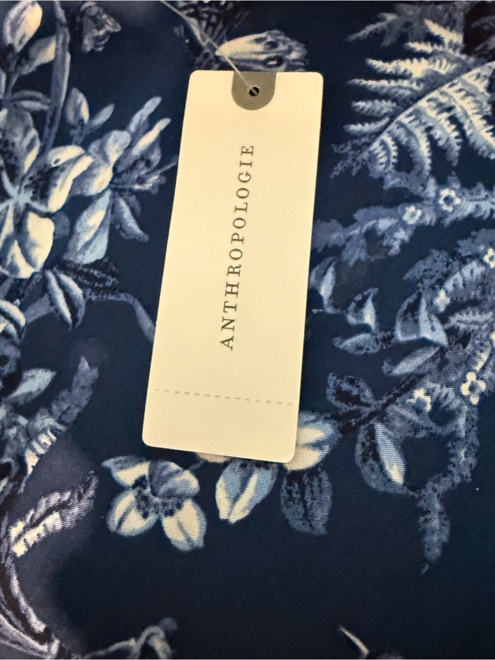 Anthropologie Maeve the Colette Tropical Print Blue Wide Leg Pants size 29 NWT - Picture 5 of 10
